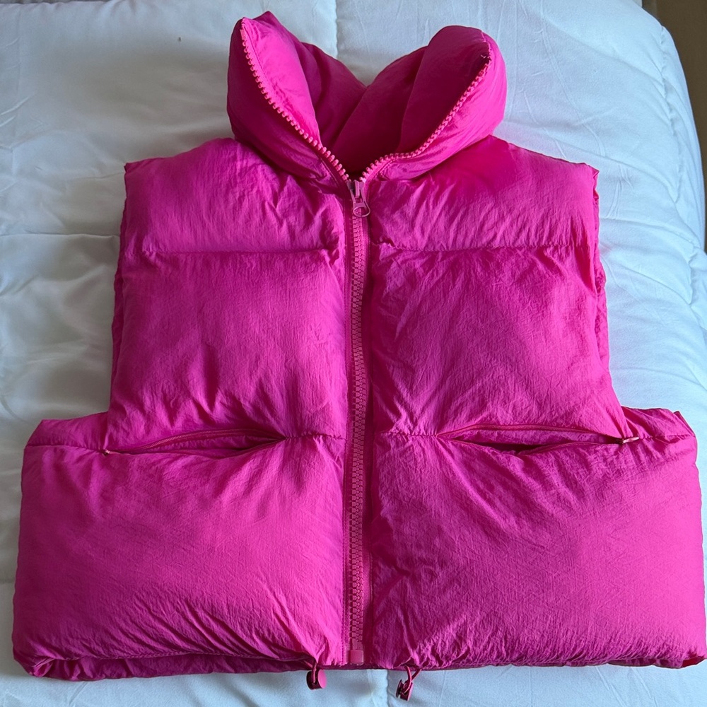 Vibrant Pink Puffer Vest